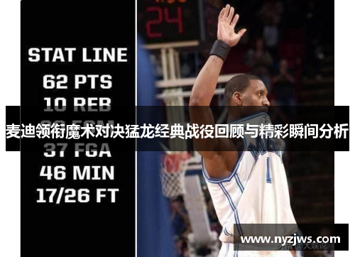麦迪领衔魔术对决猛龙经典战役回顾与精彩瞬间分析